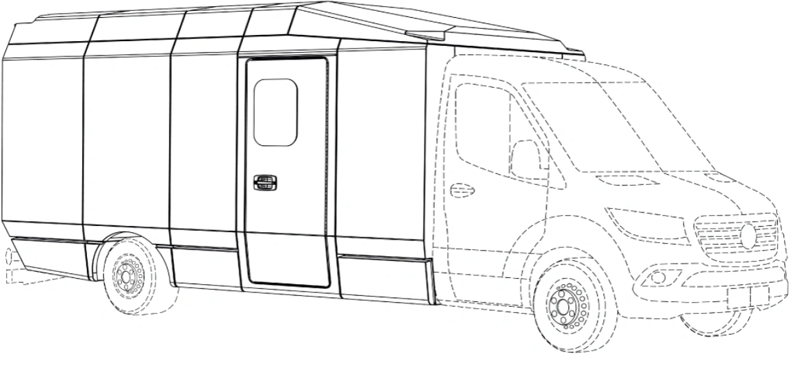 Long wheelbase inspection vehicle